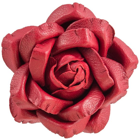 The O List: Made in the U.S.A Fleur\'d Pins - Red Leather Ella Rose